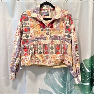 URBAN OUTFITTERS • kimchi blue summit anorak patchwork jacket SMALL